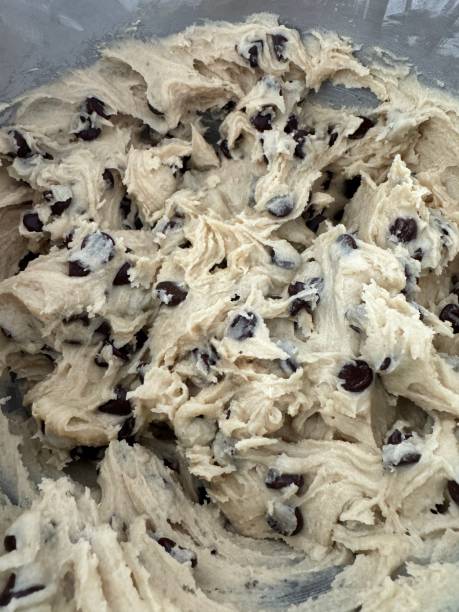 istock Raw homemade chocolate chip cookie dough 2168276453