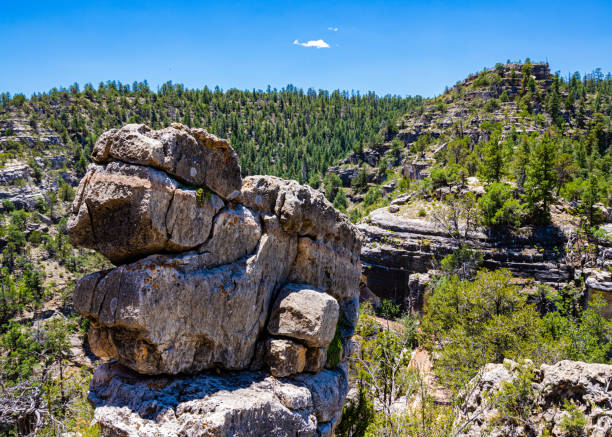 The Island Trail Below The Canyon Rim, Walnut Canyon National Monument, Arizona, USA