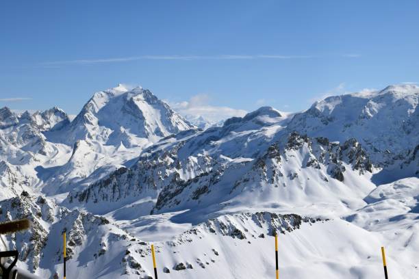 istock Winter mountain peaks in the Three Valleys region 2168284442