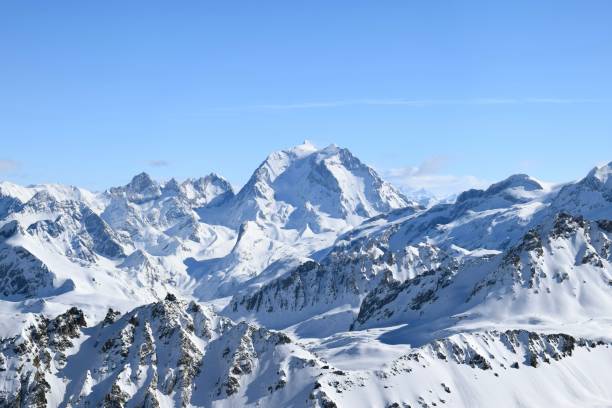 istock Winter mountain peaks in the Three Valleys region 2168284454