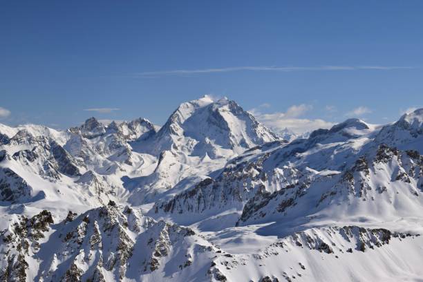 istock Winter mountain peaks in the Three Valleys region 2168285021