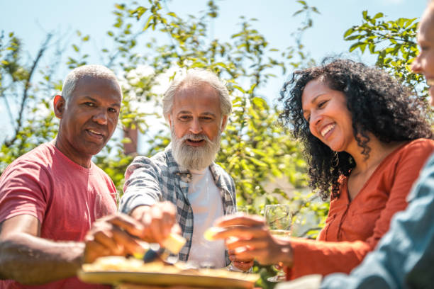 istock Seniors' Delightful Backyard Summer Picnic 2168291027