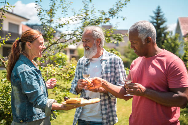 istock Joyful Seniors Celebrating on Picnic Day 2168291054