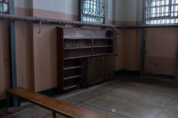istock View of the library inside the Alcatraz Prison in San Francisco, CA 2168296699