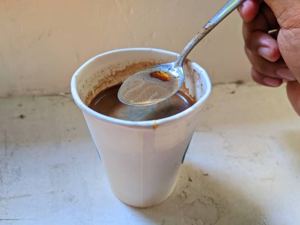istock black coffee in a paper cup, Reducing plastic usage 2168310727