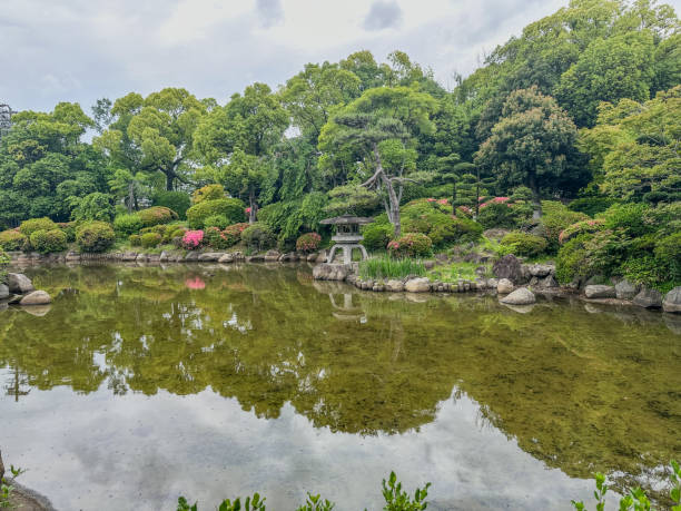 istock Japanese Garden With A Pond 2168313982