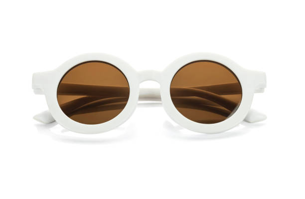 istock Kids sunglasses. White frame sunglasses isolated on white background with clipping path. 2168322685
