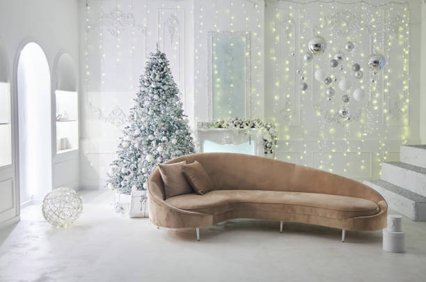 istock Room interior decor for celebrating New Year or Christmas. 2168327205