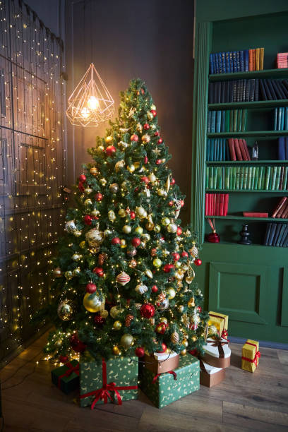 istock Room interior decor for celebrating New Year or Christmas. 2168327359