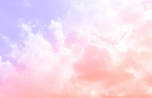 istock Pink purple sky pastel summer background cloud sunset cloudy landscape dusk beautiful light wallpaper dramatic scenic sunrise gradient space skyline weather twilight sunny horizon scene peaceful 2168328546