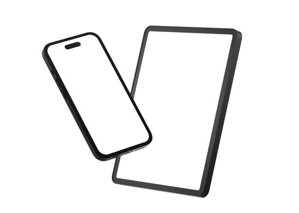 istock Digital tablet and Smartphone isolated on white background 2168337100