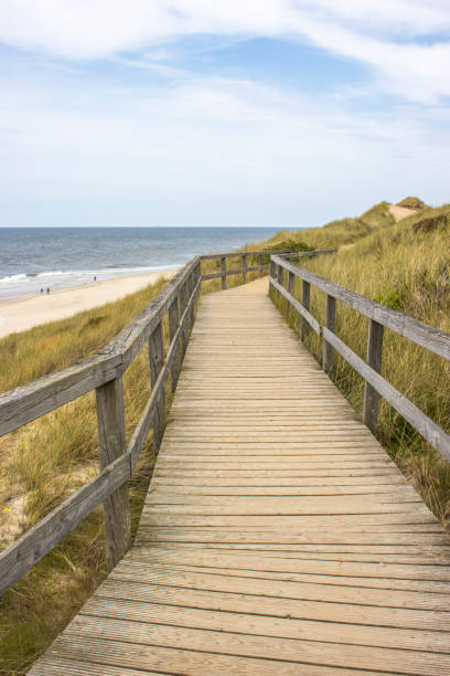 istock Dune hiking trail at the red cliff on sylt 2168338717