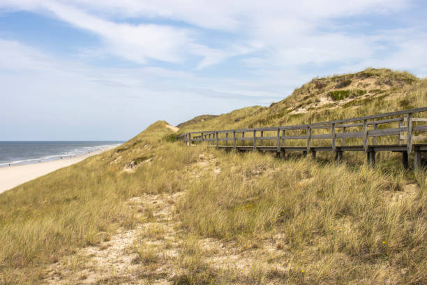 istock Dune hiking trail at the red cliff on sylt 2168339204