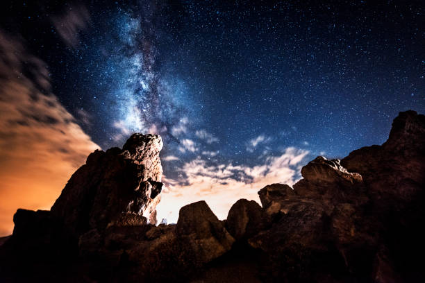 istock Night sky on Tenerife National Park Teide 2168349358