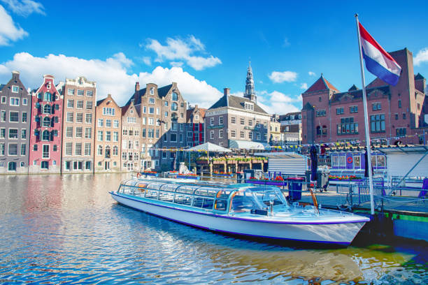 istock Colorful houses in Amsterdam 2168358161