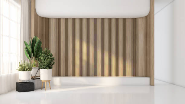istock modern Japanese-style living room 2168358430