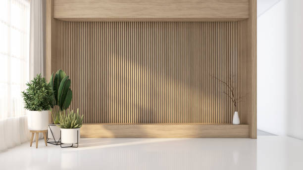 istock modern Japanese-style living room 2168358530