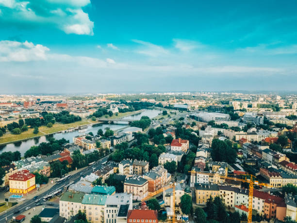 Drone view of Krakow