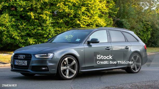 Audi A4 Estate Car Stock Photo - Download Image Now - 2014, Audi, Audi A4