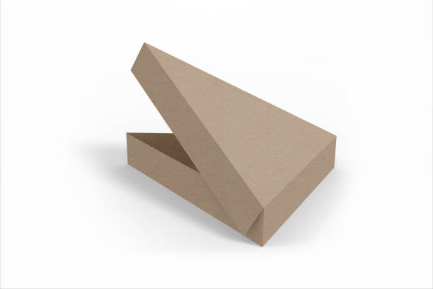 istock triangle paper box for fast food package on a white background, mock up 2168361956