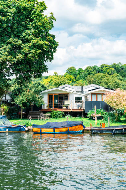 istock Houseboat on The Thames river, UK 2168362635