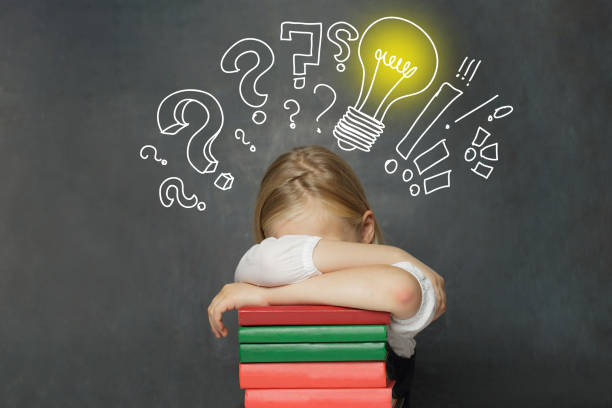 white background, a girl asian cute reads books, a book lover, a student on the teble among a large number of books
