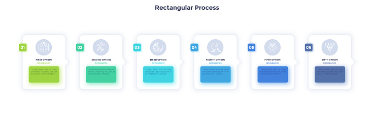 Rectangular Process Diagram Rectangular Process For Corporate Career Promotion Infographic Template ...