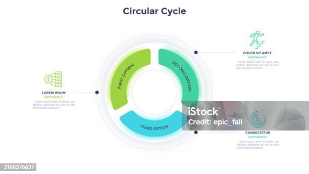 Circular Cycle Infographic Chart Design For Business Development ...