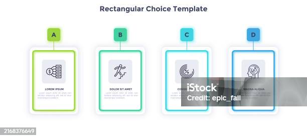 Choice Chart Example Rectangular Choice Template With Options Infographic Chart Design ...
