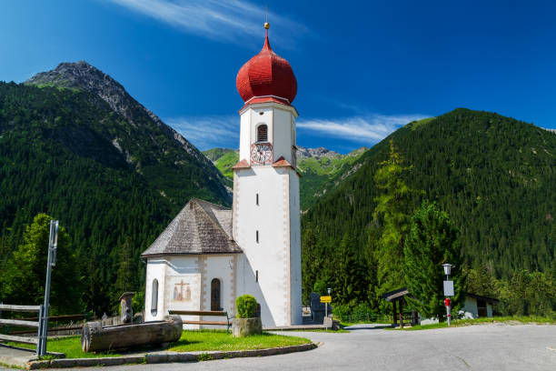 Pilgrimage church Our Lady Mary of the Snows at Bschlabs in the austrian alps