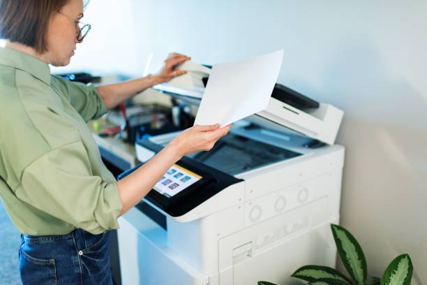 Compact printer and scanner in office