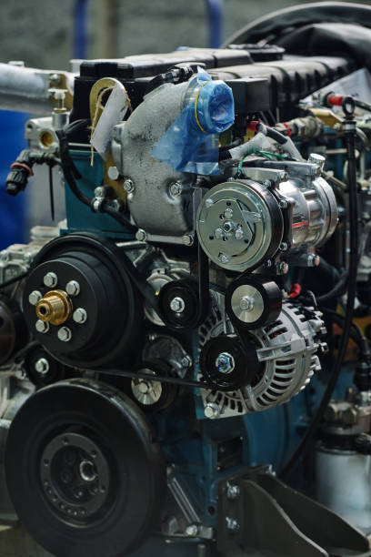 istock Close-Up View Displaying Advanced Car Engine's Mechanics 2168386317