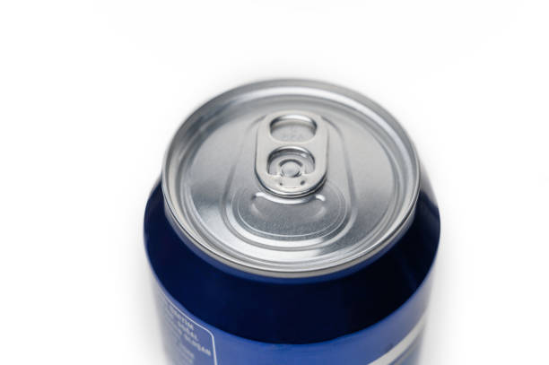 istock Beer can, view above on a white background isolated. 2168387489
