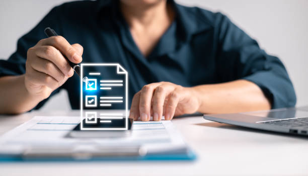istock Approved certificate serves as guarantee of quality in business, ensuring client satisfaction and success with each document check. approved, check, quality, business, approval, certificate, document 2168391473