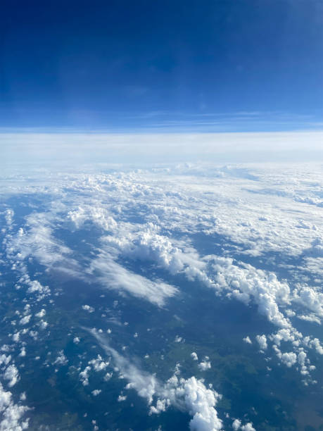 istock above view of clouds over earth and dark blue sky 2168398460