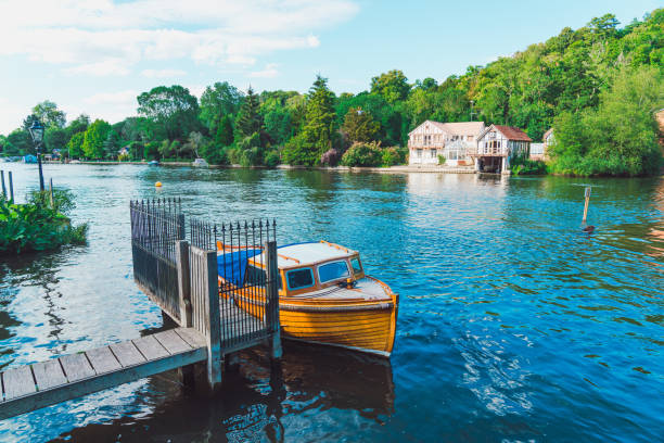 istock Houseboat on The Thames river, UK 2168400328