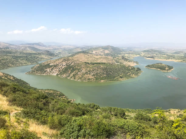 istock above view of island from ancient Pergamon site 2168401714
