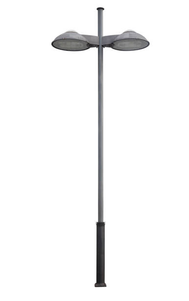 istock Street lamppost, isolated over white 2168404529
