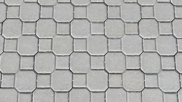 Floor blocks or worm floors for exterior floor decoration. Made from concrete