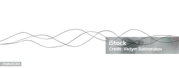 Deep Wavy Line Thin Wavy Line Pattern Abstract Wavy Editable Strokes Simple Linear ...