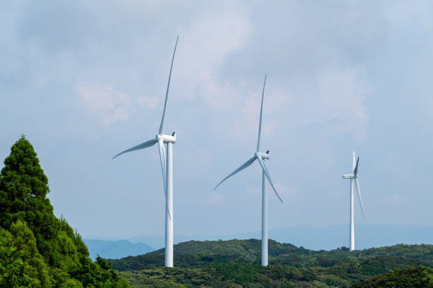 istock Huge wind turbines for wind power generation. 2168405990