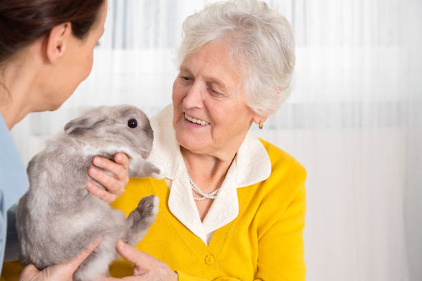 Seniors with pet