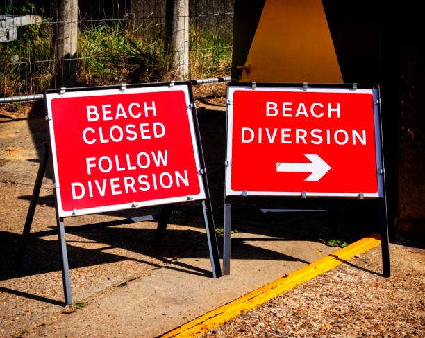 istock Diversion to the beach - two signs 2168417490