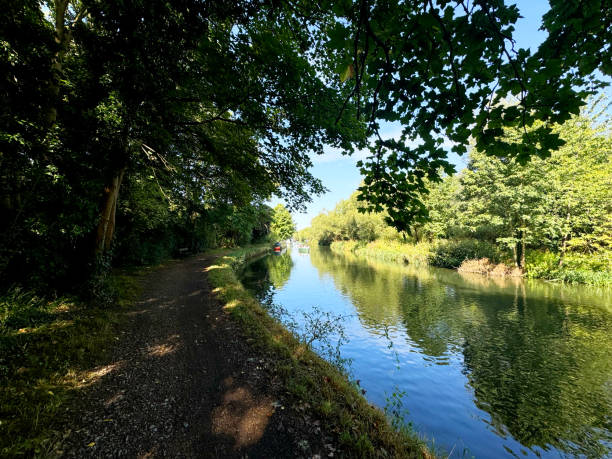 istock Banks of a rural river 2168422933
