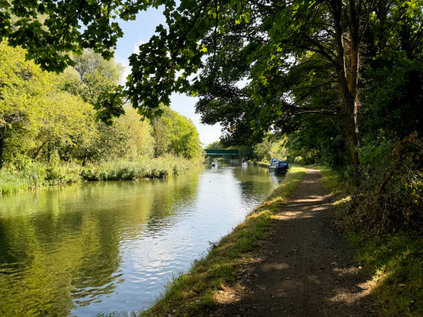 istock Banks of a rural river 2168422946