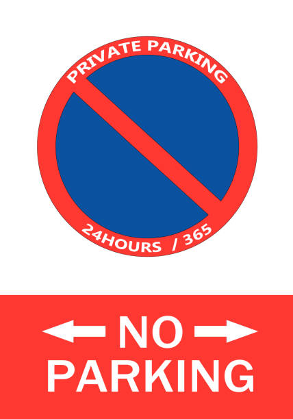 No parking sign detail
