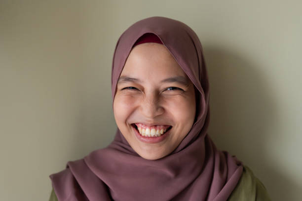 Free Stock Photo of Portrait of young smiling muslim woman wearing a ...