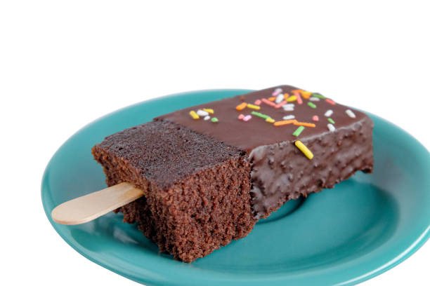 Ice cream and brownie