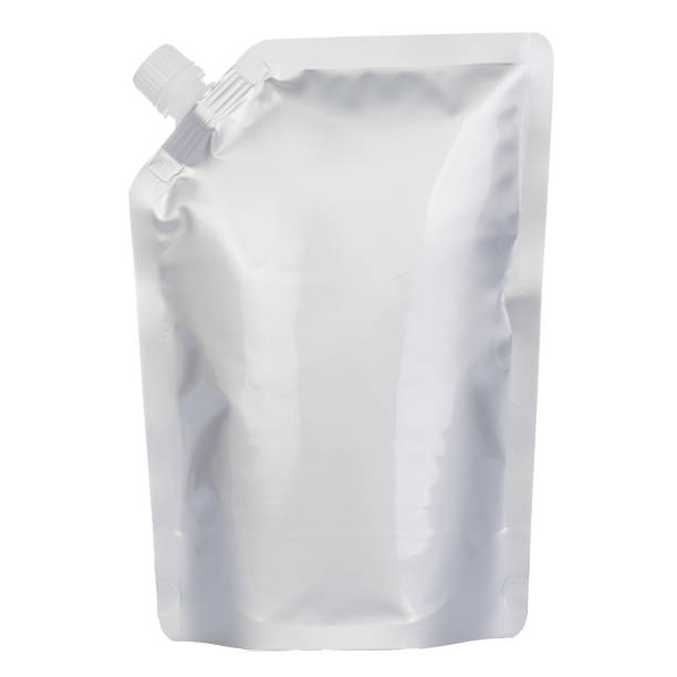istock Silver Stand-Up Pouch with Spout Cap 2168438227