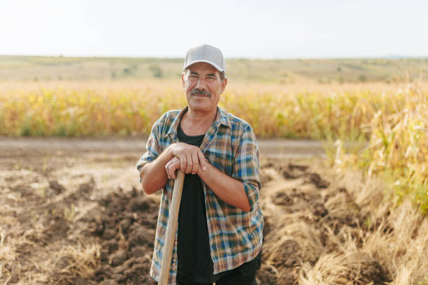 istock Senior Man with Mustache in Rural Farming Landscape 2168440137